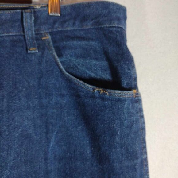 Rustler Men's Size 42x32 Blue Regular Fit Straight Leg 100% Cotton Denim Jeans - Picture 8 of 10